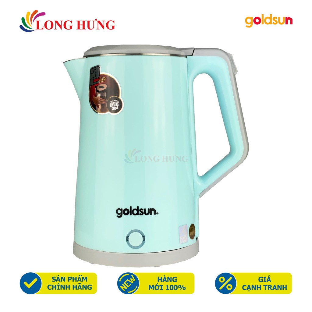 Bình đun siêu tốc 2 lớp Goldsun 1.7 lít GKT2603 - Hàng chính hãng