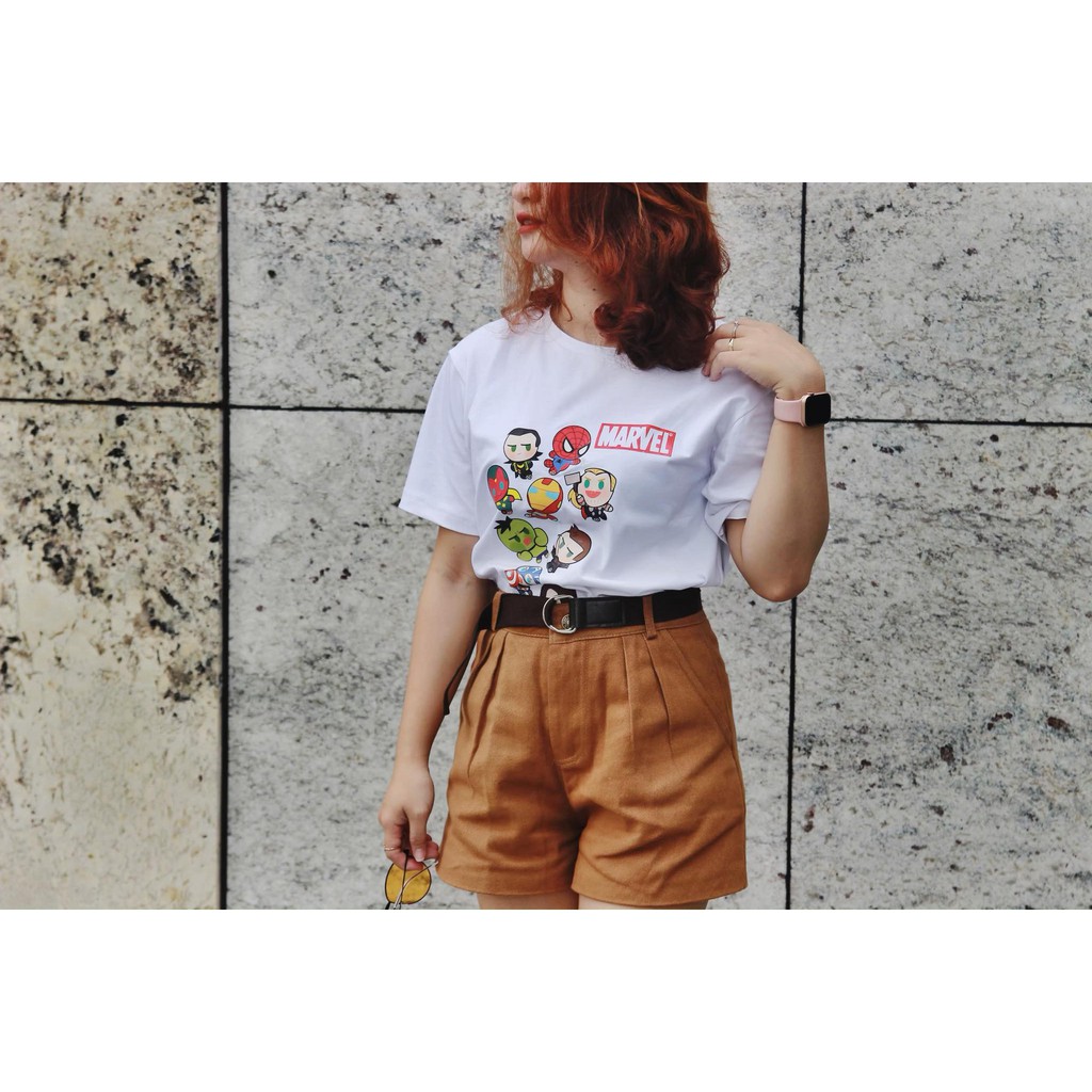 Áo thun unisex marvel chibi mới nhất 2019