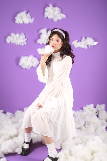 VÁY ĐI CHƠI/ĐI TIỆC/PROM - EMBROYDER DRESS - VÁY TAY DÀI ỐNG LOE | BigBuy360 - bigbuy360.vn