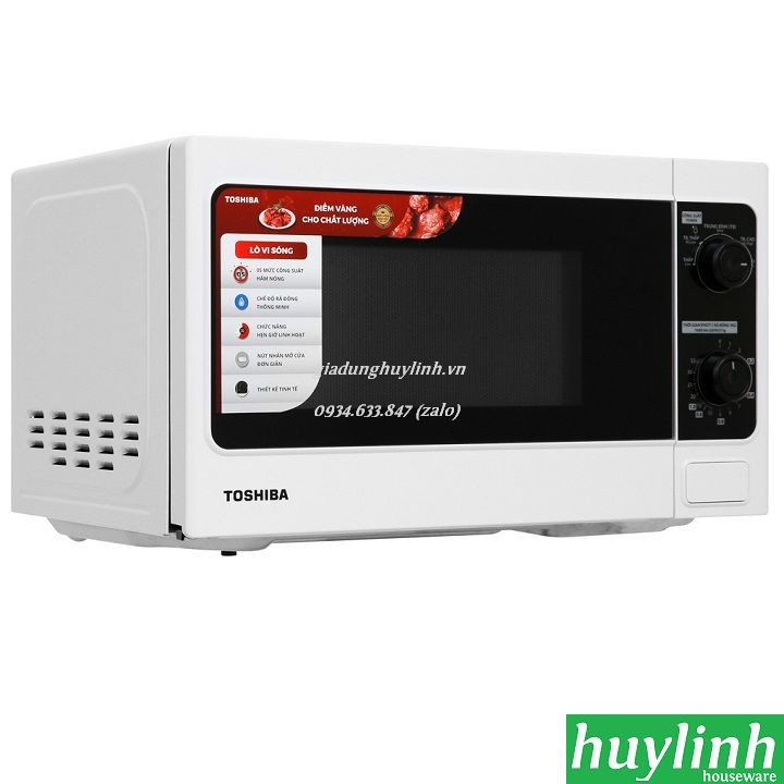 [Mã ELHAMS5 giảm 6% đơn 300K] Lò vi sóng Toshiba ER-SM20-W1-VN - 20 lít - Thái Lan