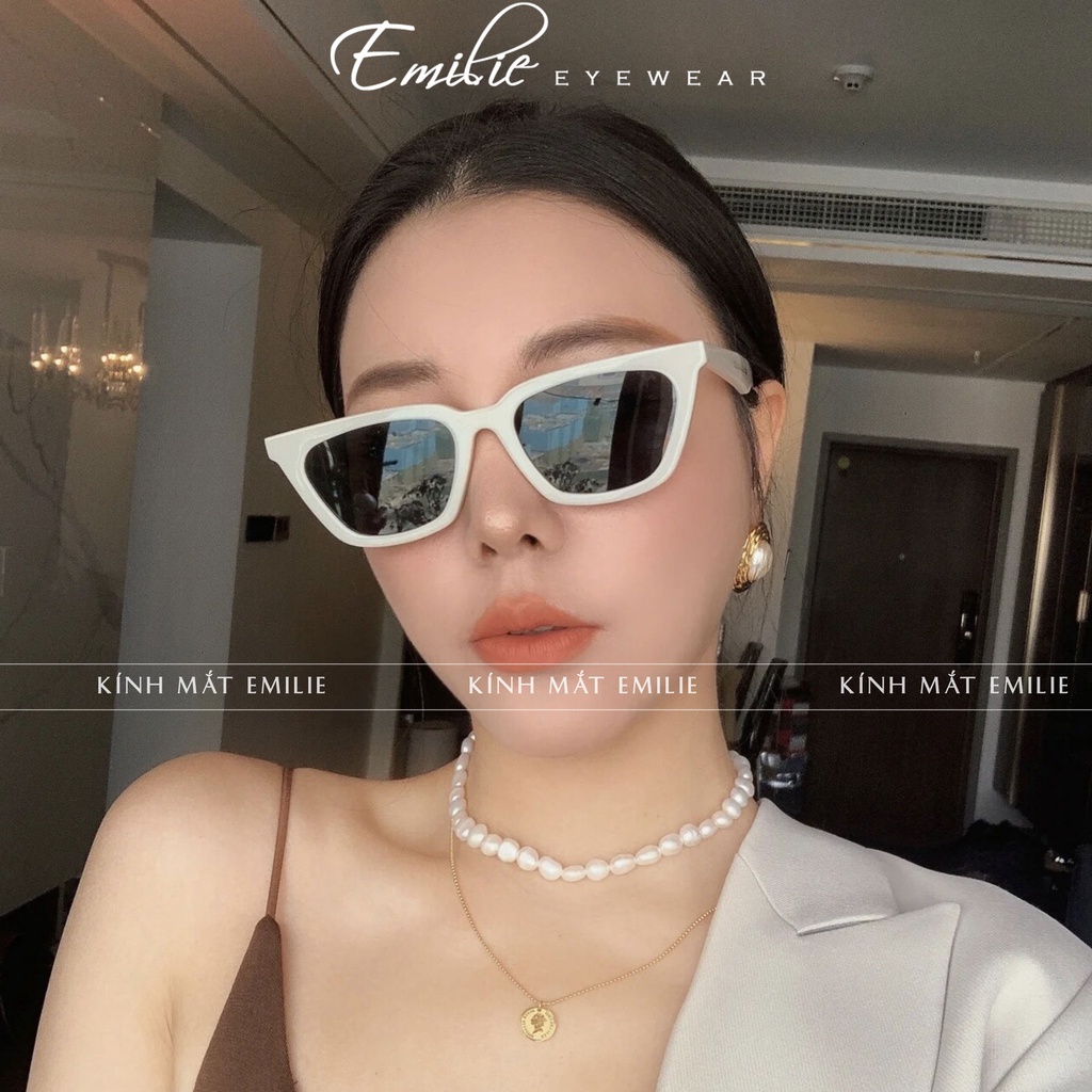 Gọng kính mát vuông góc cạnh chống UV400 nhiều màu Emilie eyewear phụ kiện thời trang AGAIL