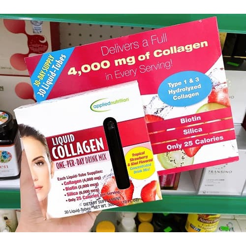 [HÀNG MỸ] Collagen dạng nước Liquid Collagen của Mỹ - 30 Ống