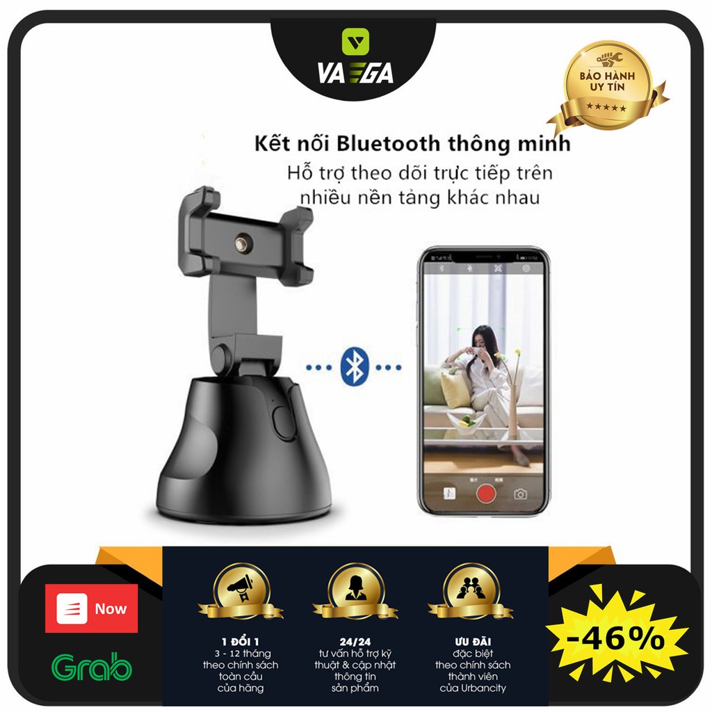 Camera theo dõi đối tượng 360 ° Smart PTZ Video Camera nhận dạng khuôn mặt áp dụng cho Facebook TikTok Youture