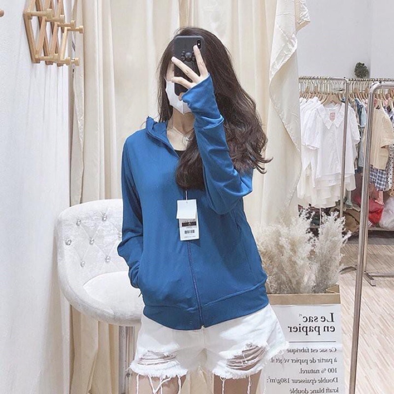 Áo chống nắng nữ Luvick ngắn 2 lớp chất thông hơi mềm mát