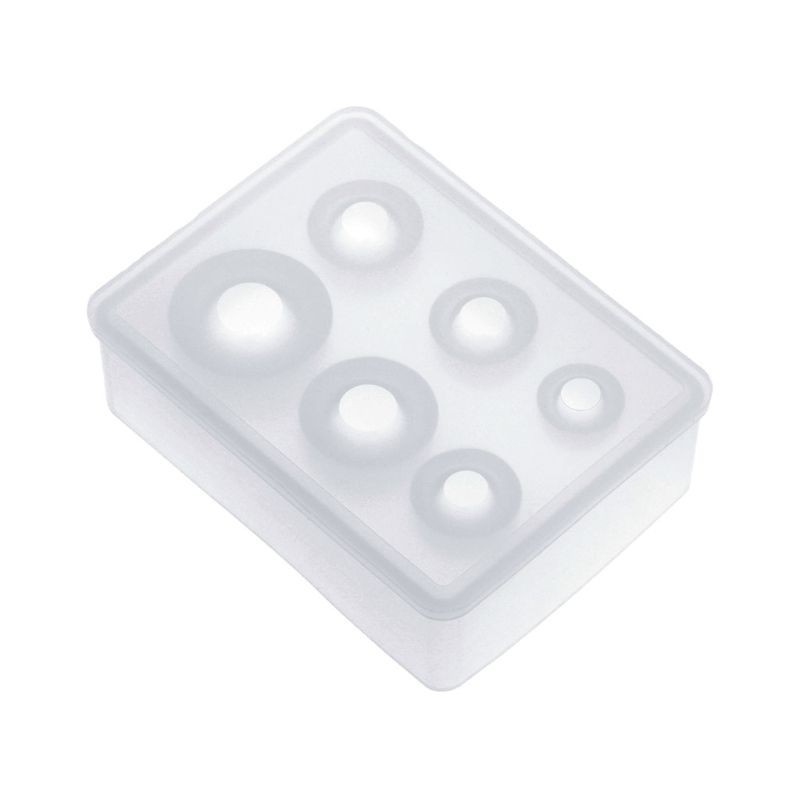 Khuôn Silicone đổ Resin hình quả cầu 6 size