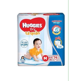 Tã bỉm huggies quần m74 l68 xl62 xxl56