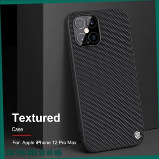 Ốp lưng vải iPhone 12/ iPhone 12/ 12 Pro/ 12 Pro Max hiệu Nillkin (Màu đen)