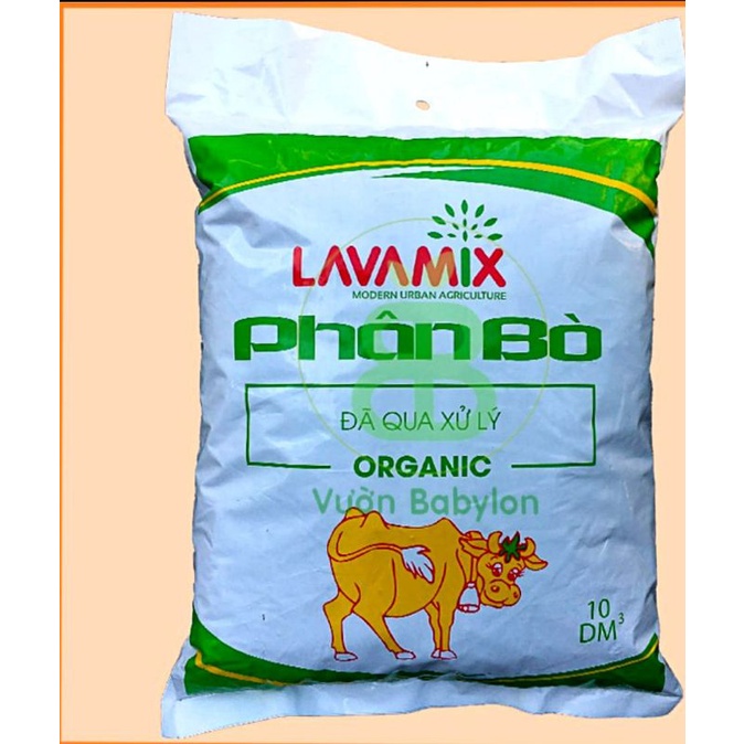 Phân Bò LAVAMIX 10dm Dùng Trồng Rau Sạch Và Hoa