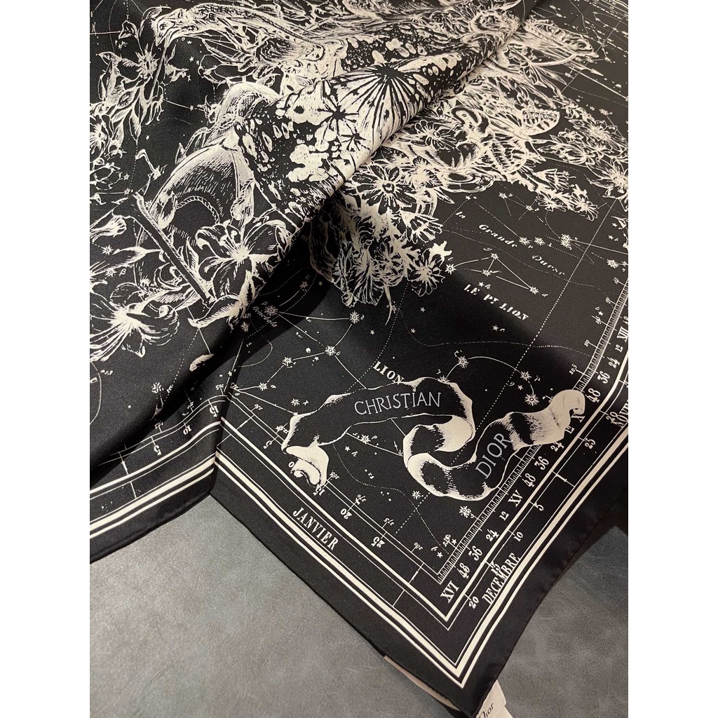 Khăn Quàng Cổ Vuông Bằng Lụa In Họa Tiết Cung Hoàng Đạo Thời Trang 2022 Cho Nữ