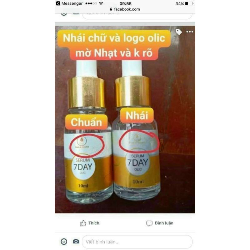 (Rẻ nhất shopee) Serum huyết thanh truyền trắng 7DAY Olic chính hãng | BigBuy360 - bigbuy360.vn