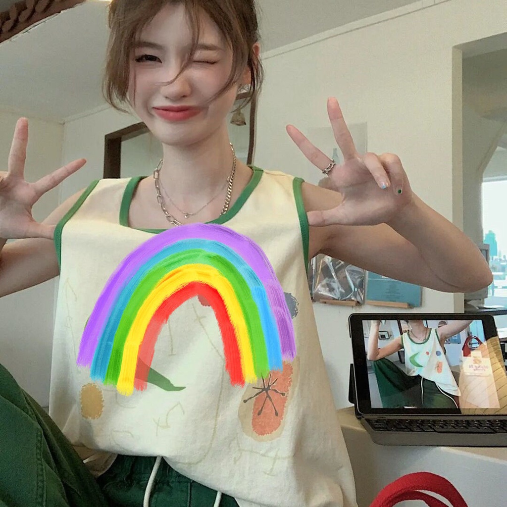 Jiashucheng Áo Thun Mùa Hè Dáng Rộng Phong Cách Thời Trang Nhật Bản Dành Cho Nữ