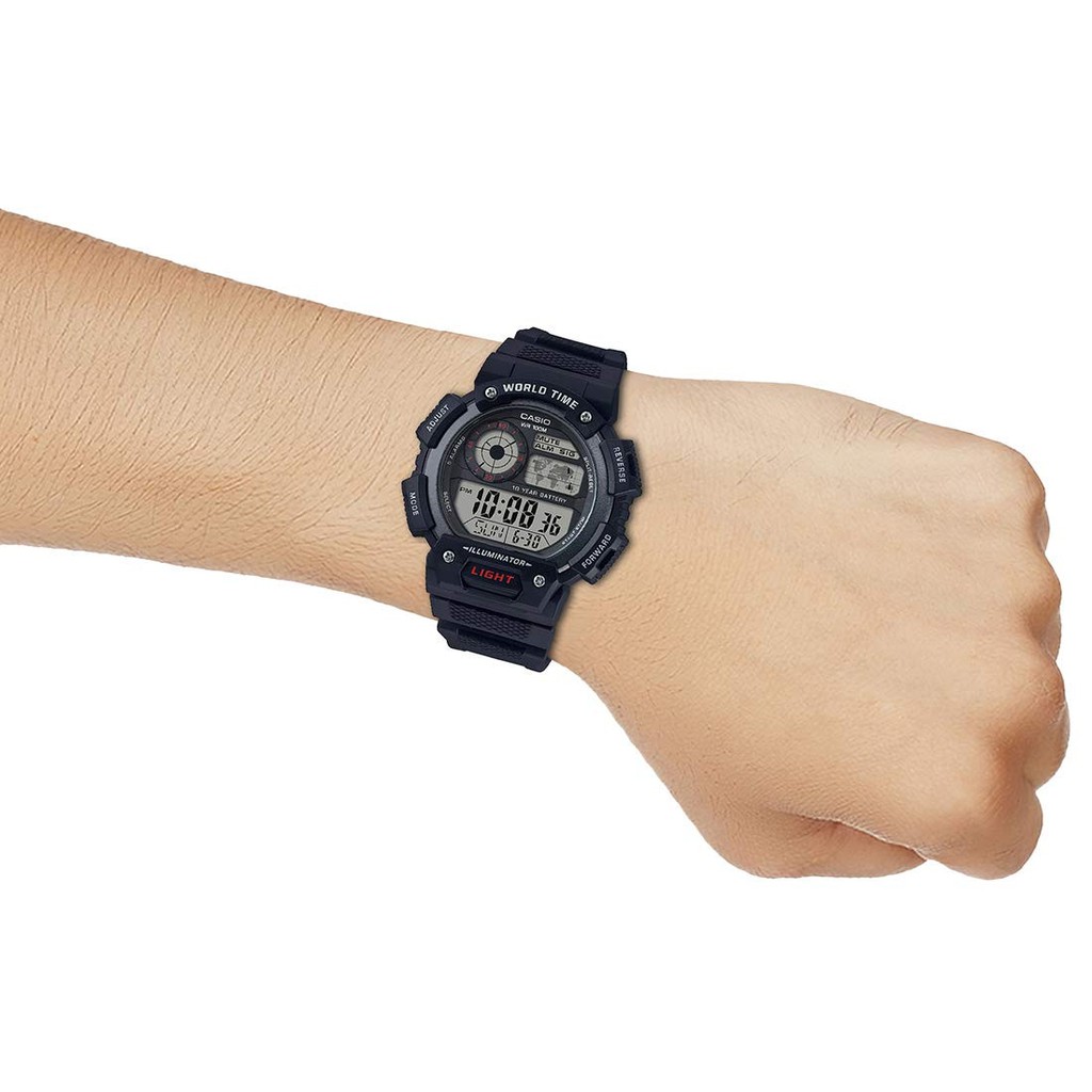 Đồng hồ nam dây nhựa Casio Trẻ trung AE-1400WH-1AVDF chính hãng