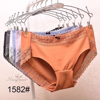 1582 - Combo 5 quần lót nữ thun lạnh phối ren có nơ