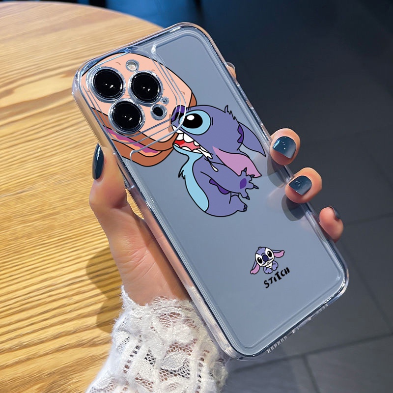 Ốp Điện Thoại TPU Gel Đệm Khí Chống Rơi Hình Doraemon Stitch Cho Samsung Galaxy S22 Plus Note 20 Ultra 10 S21 FE S20