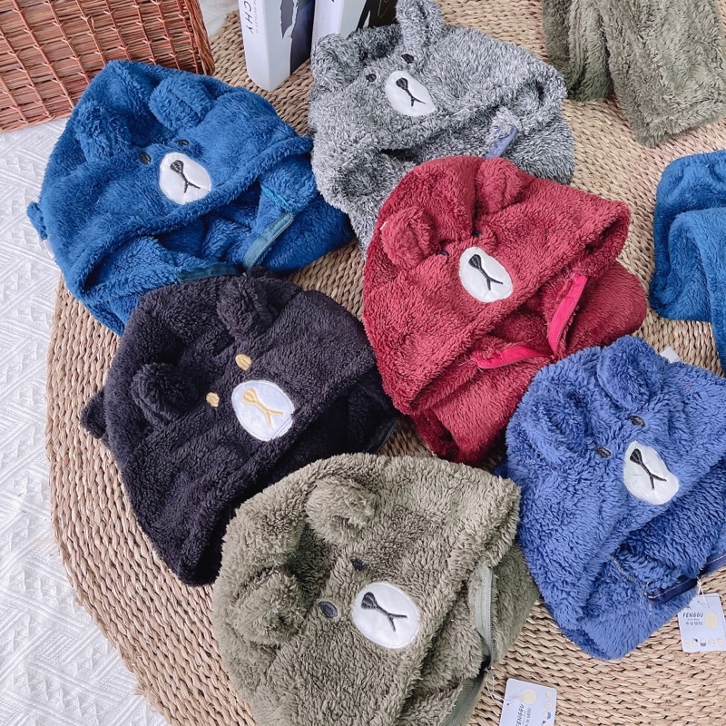 Set bộ lông gấu cho bé