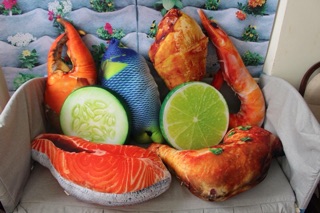 GỐI THỨC ĂN 3D