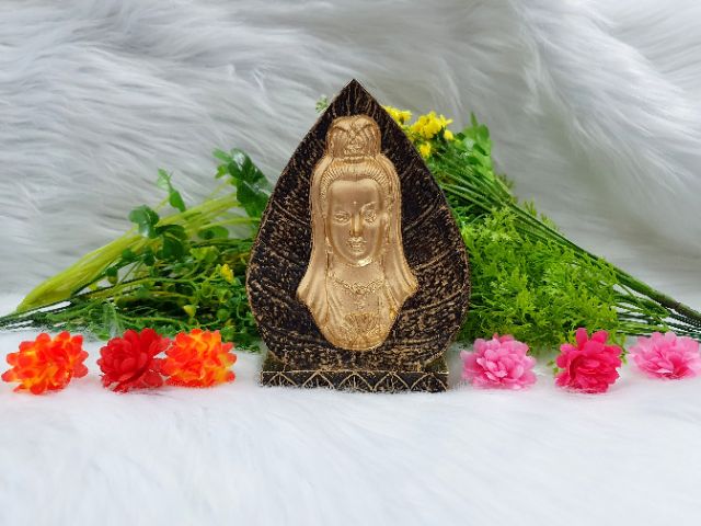 Tượng Đá Phật Quan Âm Bồ Tát 3D Lá Bồ Đề Tâm Linh tuyệt đẹp