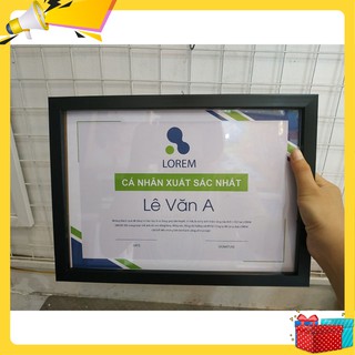 Khung bằng khen A4 21x30cm - Khung hình nhiều màu, nhiều loại