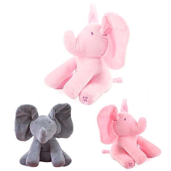 Voi Nhồi Bông Peek-a-boo 30cm Dễ Thương Cho Bé
