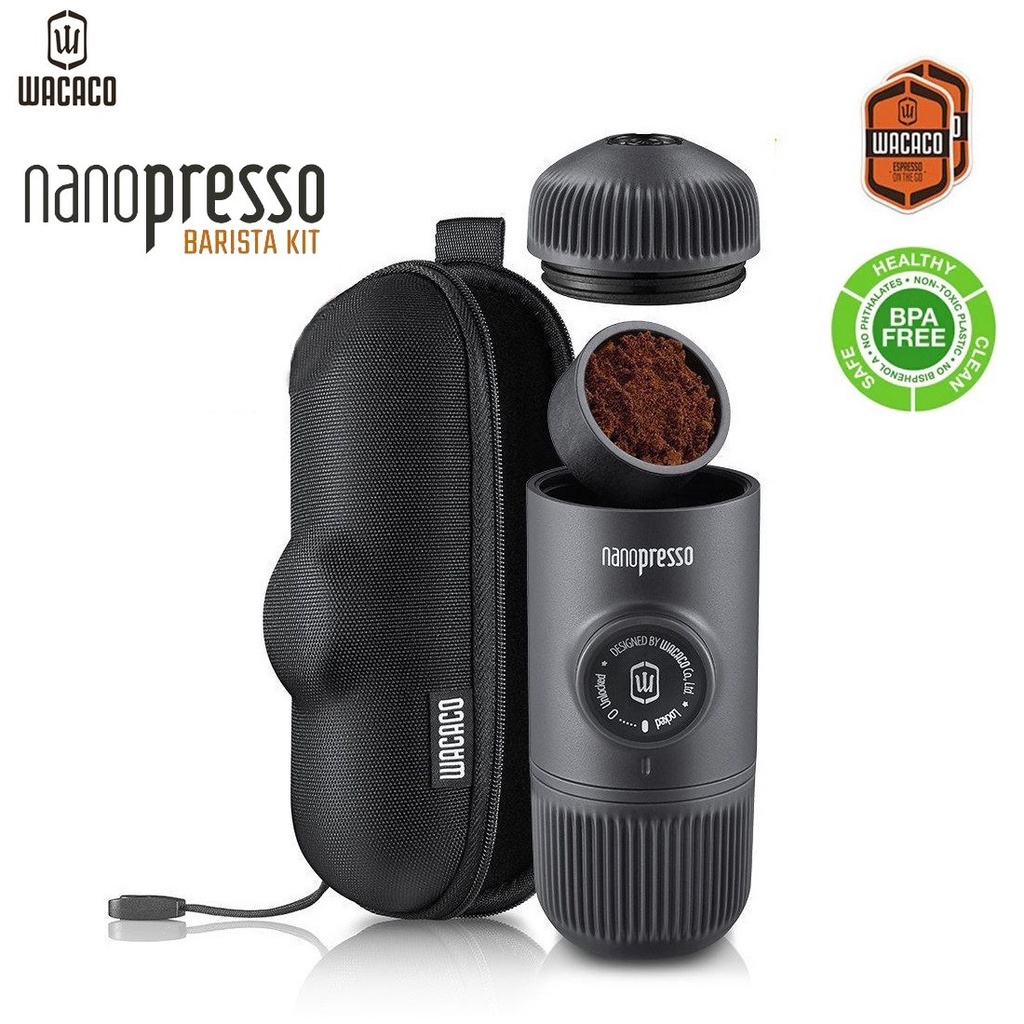 (Quà Tặng Trị Giá 139K) - Dụng cụ pha cà phê Espresso cầm tay Wacaco Nanopresso - Máy pha cà phê du lịch