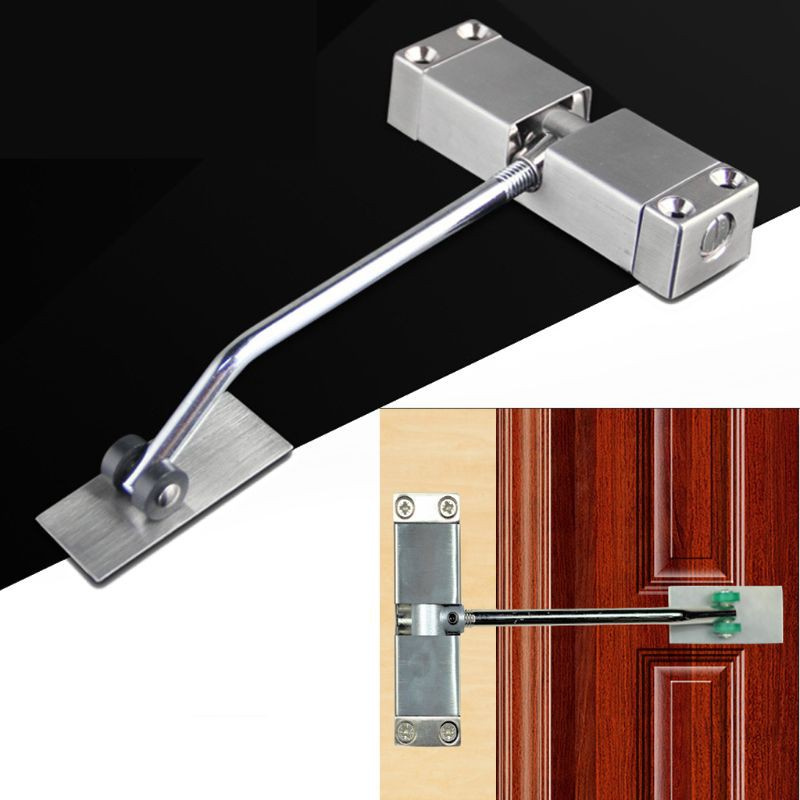 YIN Auto Mounted Spring Door Closer Stainless Steel Adjust Surface Self Closing Door