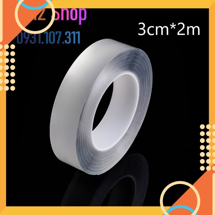 Băng keo. Cuộn keo dán silicon cố định đồ vật 3cm*5m dày 1mm giúp dễ dàng cố định đồ vật trong gia đình K03