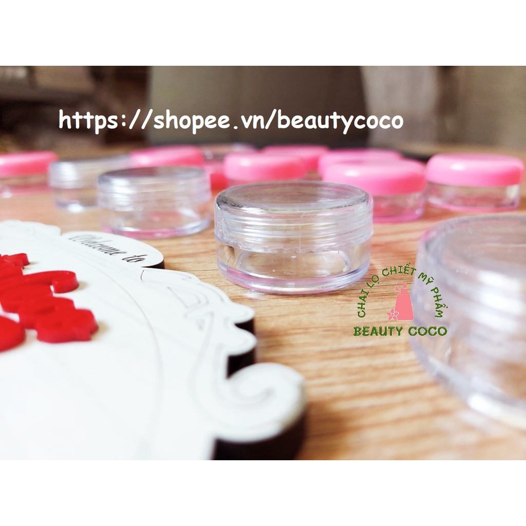 Hũ Nhựa Đựng Kem 10g  Trong