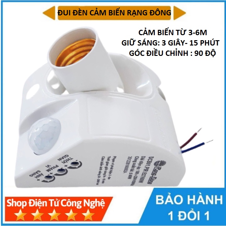 Đui đèn cảm biến Rạng Đông