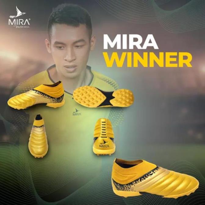 ️⚽ Giày đá bóng cao cấp MiRa Winner không dây - Khâu full giày - Hàng Việt Nam .