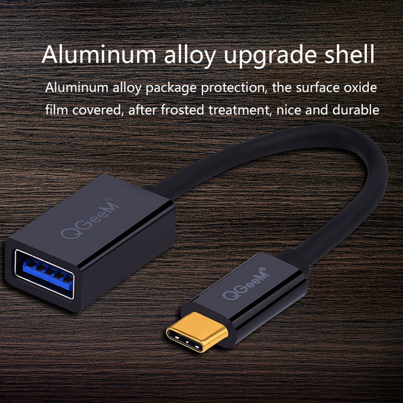 Cáp Chuyển Đổi Qgeem Usb-C Sang Usb-A Female Usb3.1Tg Cho Huawei