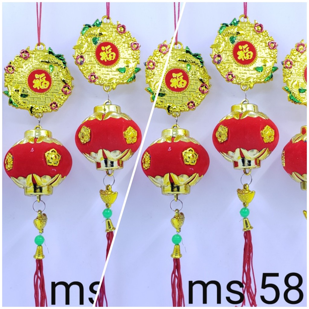 TIỀN ĐÈN NHUNG TRANG TRÍ TẾT NK58