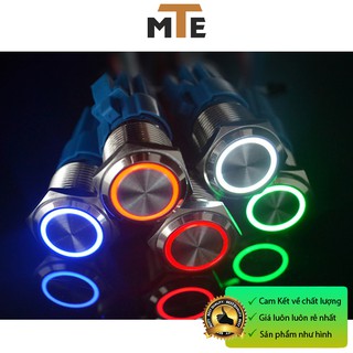 Nút nhấn nhả chống nước có led 16mm 12V