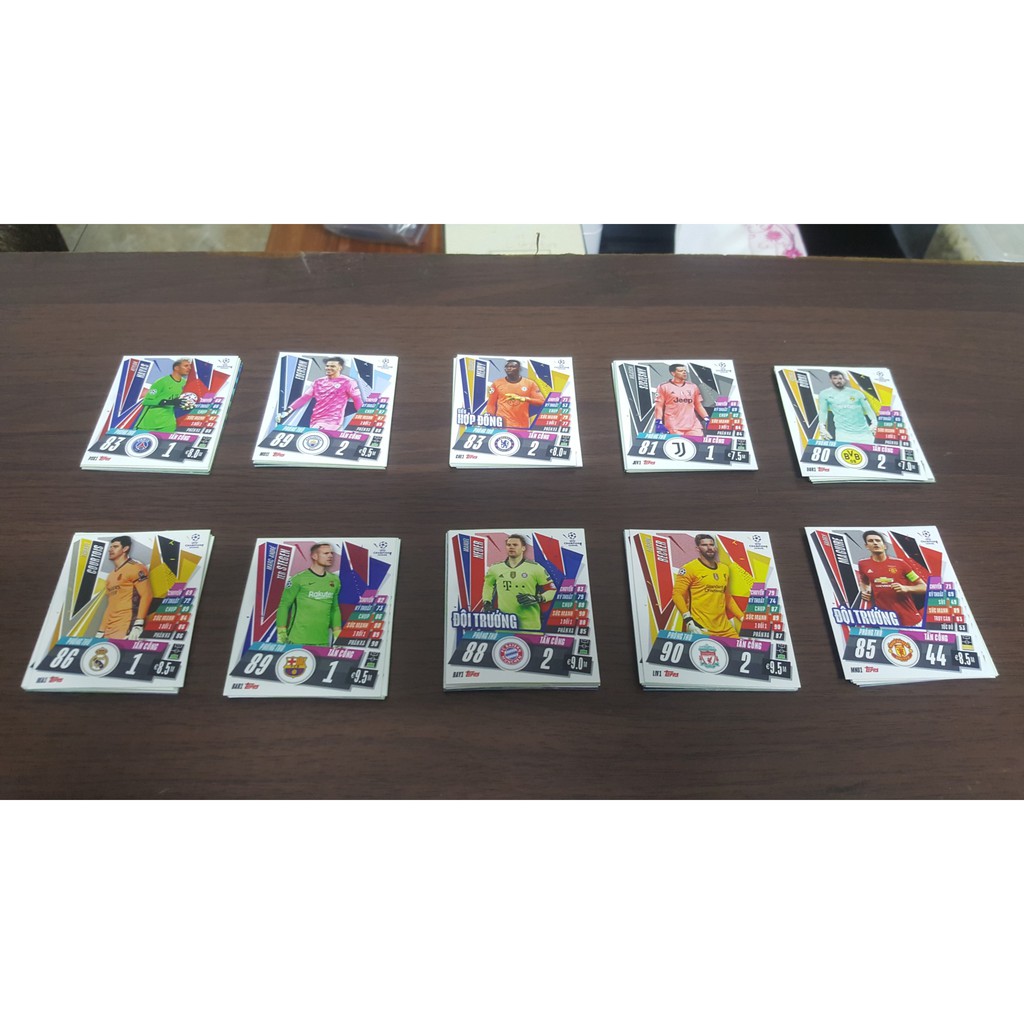 Trọn bộ album thẻ in Match Attax 2020/2021 phiên bản Việt hoá