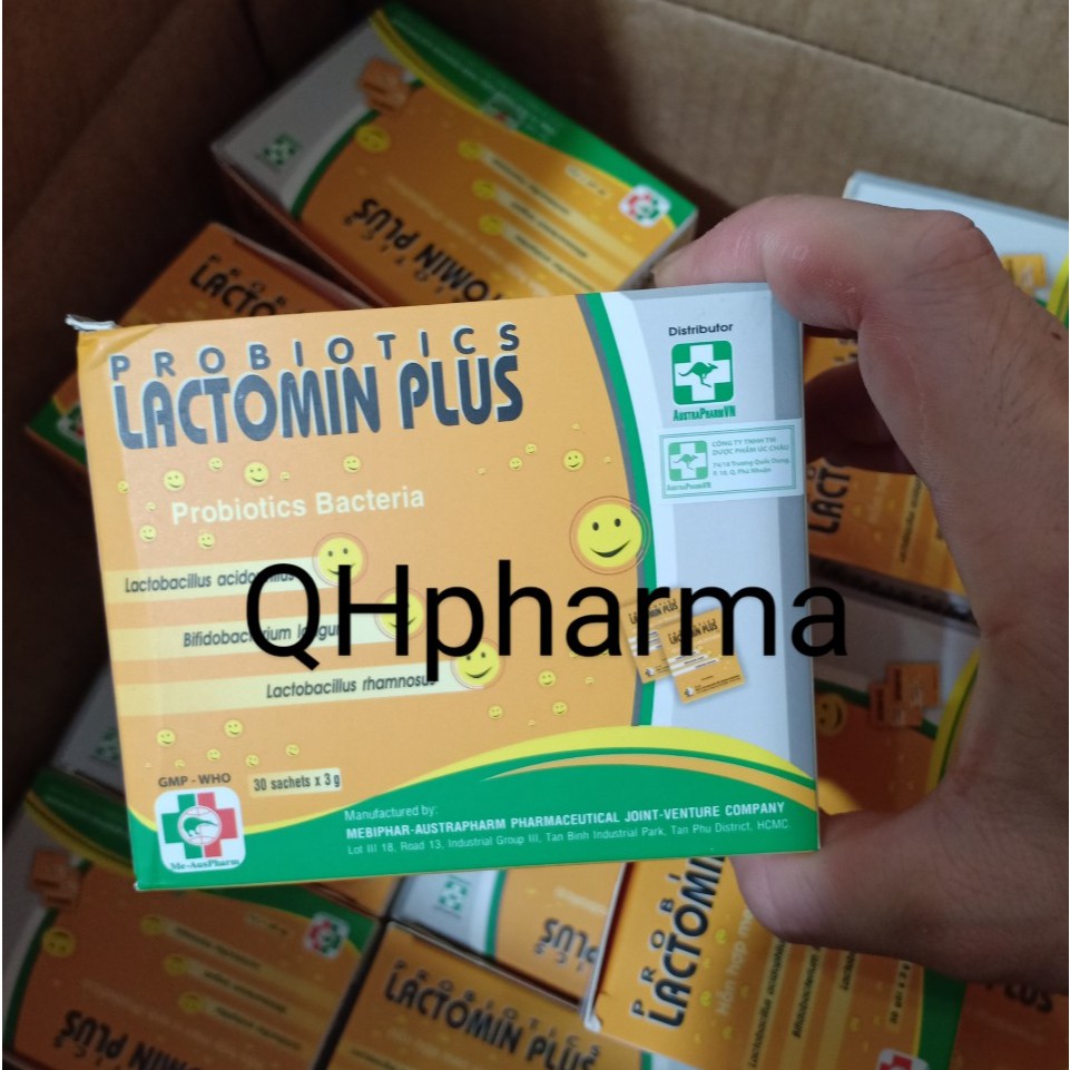 Men vi sinh LACTOMIN PLUS hộp 30 gói hỗ trợ tiêu hóa khỏe mạnh