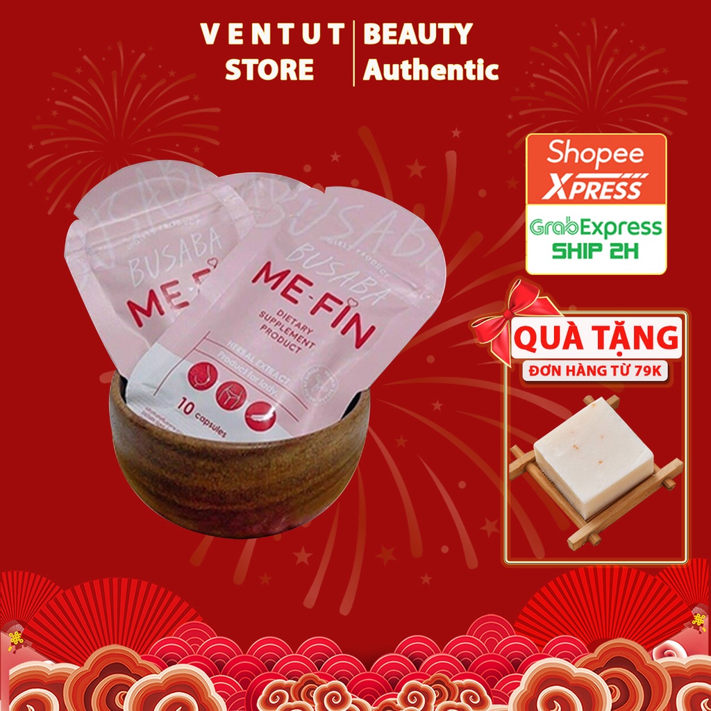 Viên Uống Nở Ngực Busaba ( Mẫu Mới Me-Fin Gói 10 Viên )