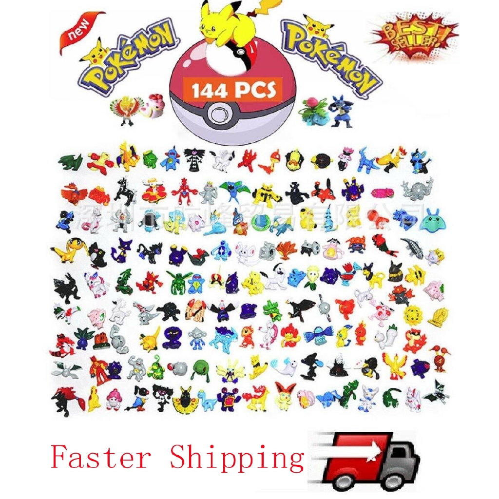 Pikachu Pokemon 144 Mini Figures Pokémon Toys KID GIFT