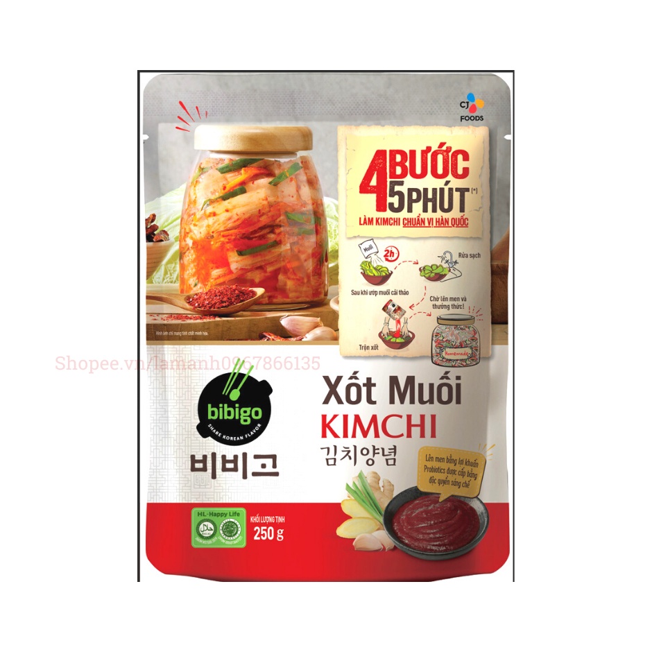 Sốt Muối Kim Chi Hàn Quốc – Gói Gia Vị Xốt Làm Kim Chi CJ FOODS 250g