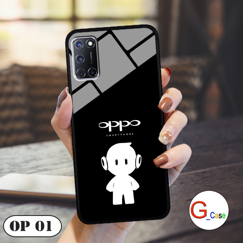 Ốp lưng Oppo A52 / A92  - in hình 3D Logo điện thoại