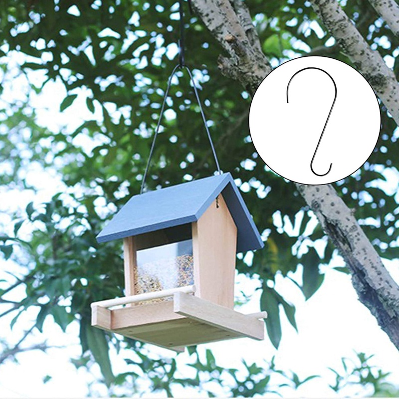 Giá Đỡ Chậu Cây Treo Tường Trang Trí Trong Nhà / Ngoài Trời Có Móc Kim Loại