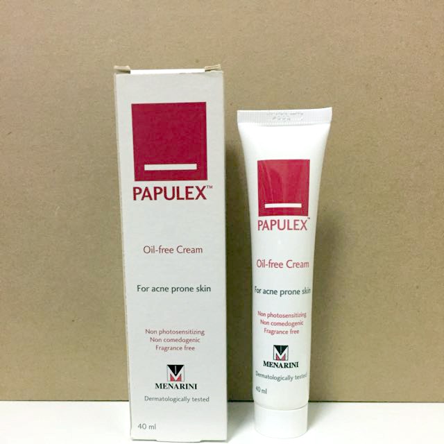 [TEM CTY] PAPULEX Oil Free Cream 40 mL - Kem Dưỡng Giảm Bóng Nhờn & Mụn Trứng Cá.