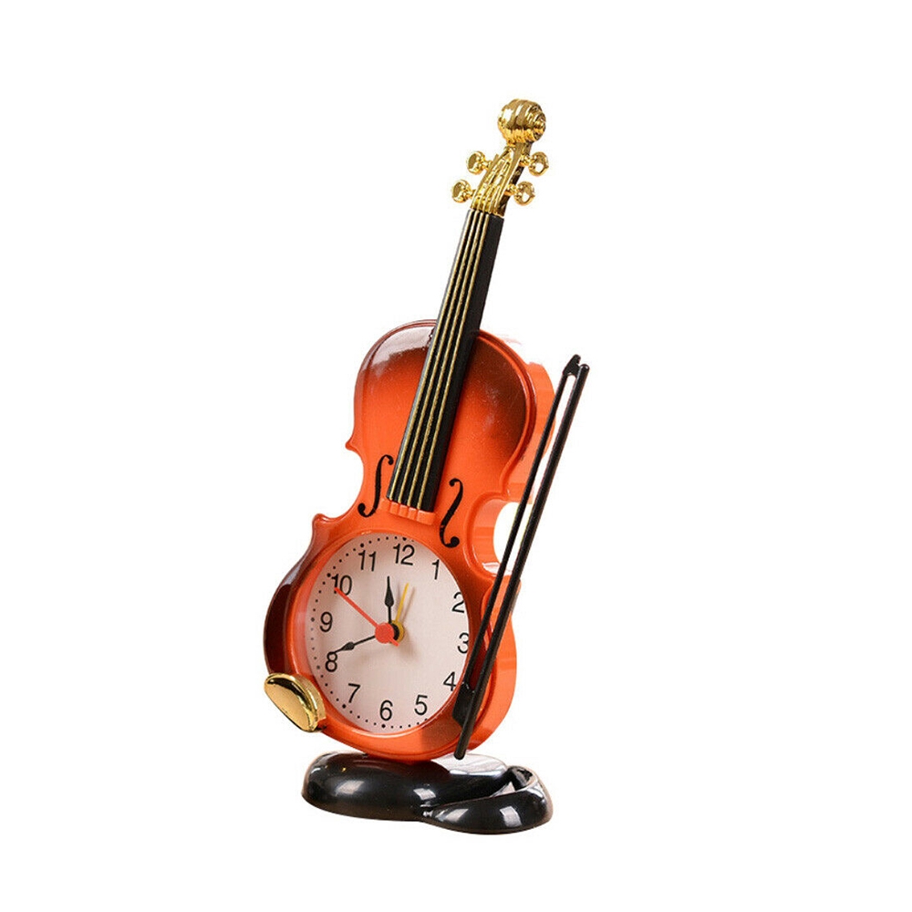 Đồng hồ báo thức để bàn trang trí hình cây đàn Violin độc đáo