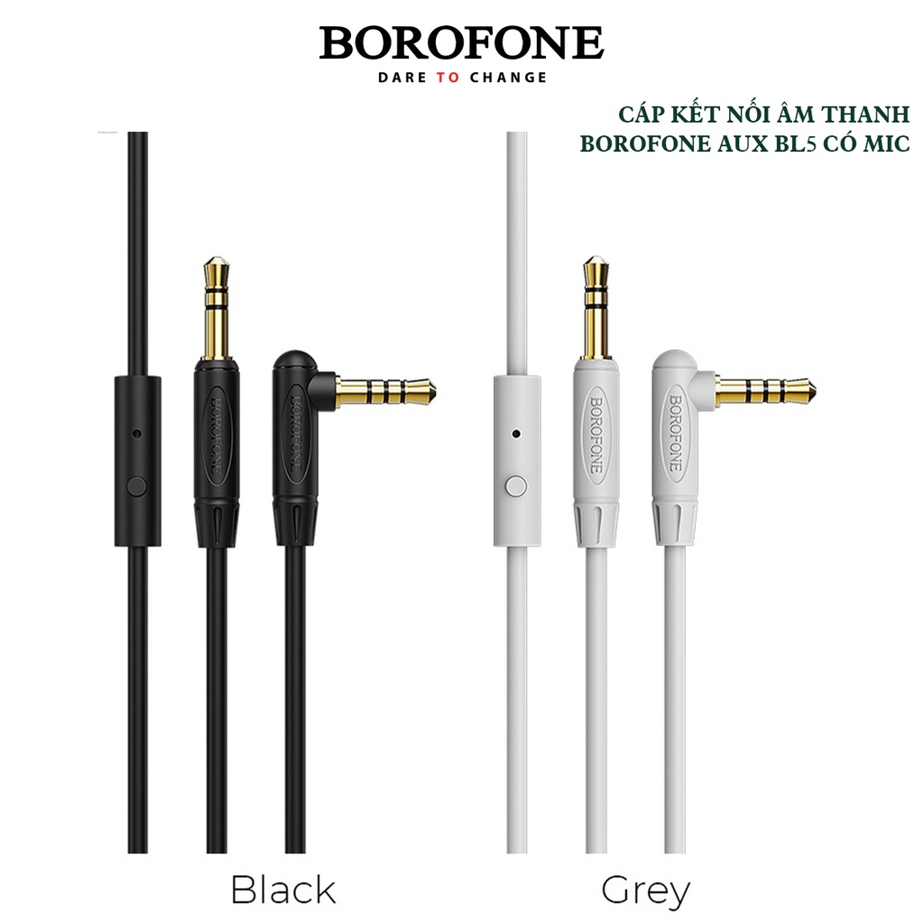 Cáp truyền dữ liệu/kết nối âm thanh BOROFONE AUX BL5 có mic - AK Mobile