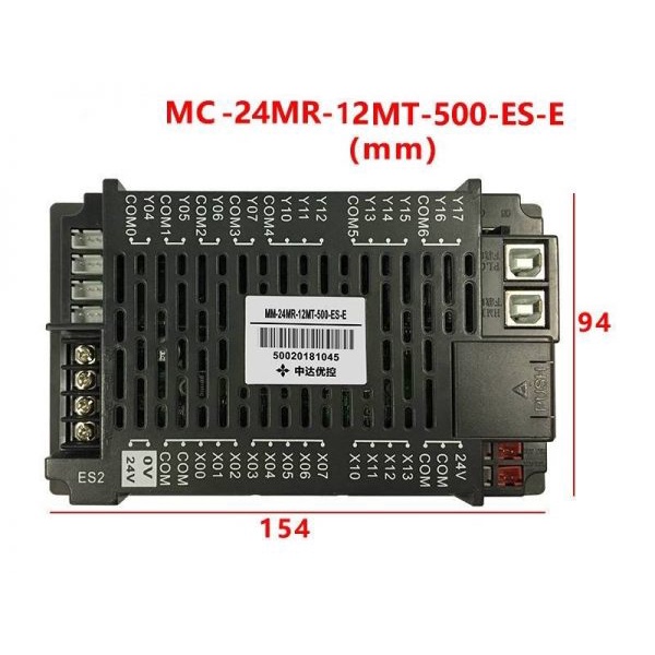 Màn hình cảm ứng YKHMI 5″ tích hợp PLC Delta ES2, Model MC-24MR-12MT-500ES-E