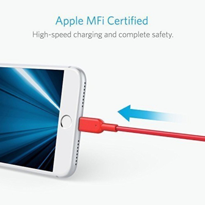 Cáp sạc ANKER Powerline II Lightning MFi dài 1.8m cho iPhone iPad iPod - A8433H91