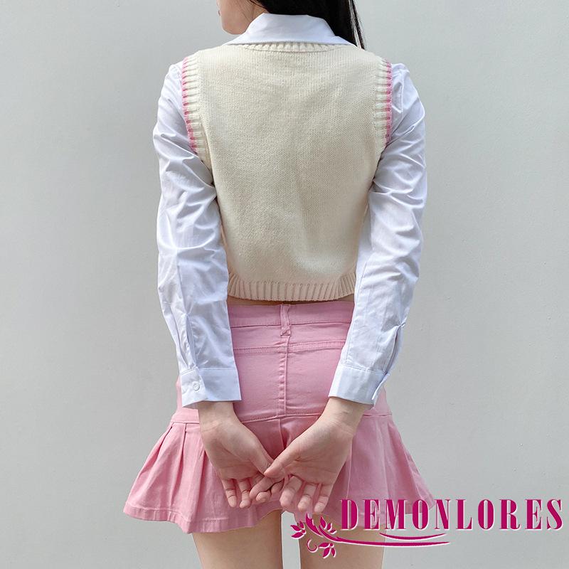 Áo len không tay hở eo thiết kế đáng yêu dành cho nữ | BigBuy360 - bigbuy360.vn