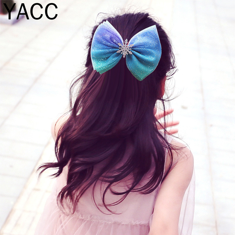 Kẹp tóc công chúa đính nơ 2 kiểu dành cho bé gái