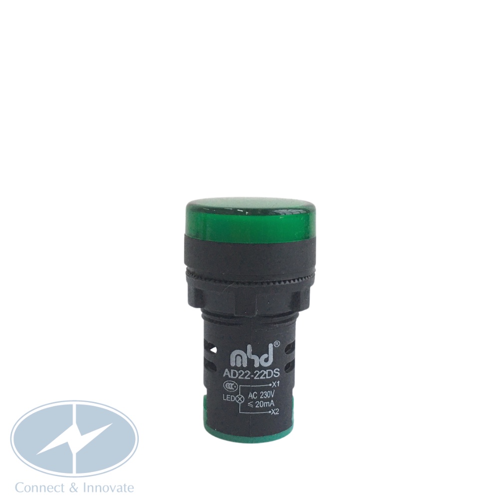 Đèn báo pha gắn tủ điện AD22-22DS Ø22mm