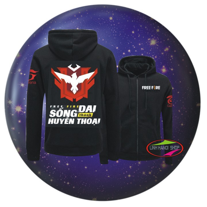 BÁN CHẠY - Áo Khoác đen in hình Hoodie Heavy Free fire | BigBuy360 - bigbuy360.vn