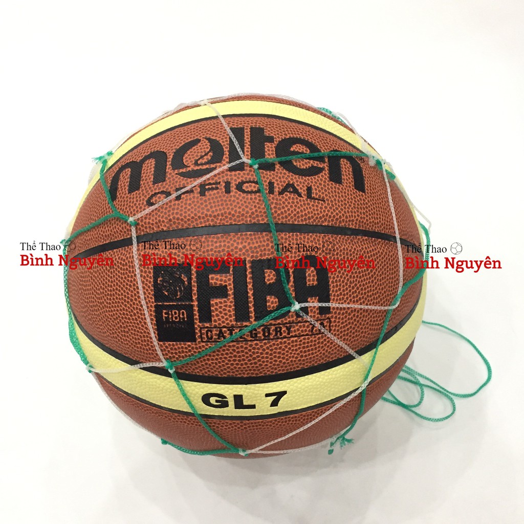 Bóng rổ số 7 Molten GG7 / GL7 FIBA da PU cao cấp Tặng kim bơm, túi lưới chơi indoor sàn gỗ hoặc trong nhà