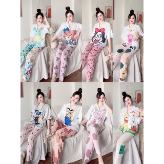 Siêu Phẩm Bộ Ngủ Lụa Mango Loại 1 Thiết Kế 3D Tay Cộc Cánh Dơi Hình Độc Lạ